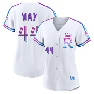 Authentic Women's Beck Way Kansas City Royals 2026 City Connect Stadium Jersey - White