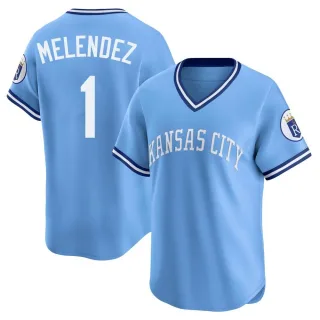Limited Men's MJ Melendez Kansas City Royals Throwback Cooperstown Collection Jersey - Light Blue