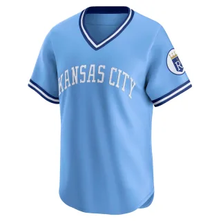 Limited Men's MJ Melendez Kansas City Royals Throwback Cooperstown Collection Jersey - Light Blue