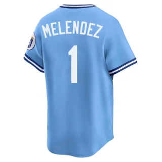 Limited Men's MJ Melendez Kansas City Royals Throwback Cooperstown Collection Jersey - Light Blue