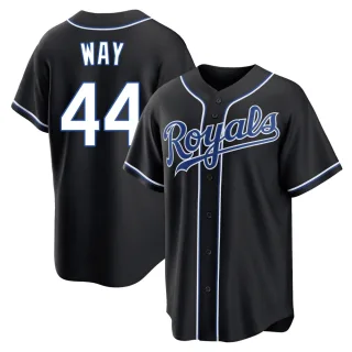 Replica Youth Beck Way Kansas City Royals Fashion Out Jersey - Black